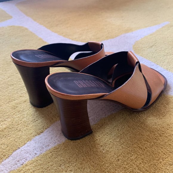 Prada for Granello Block Heel Leather Sandal - Picture 16 of 16